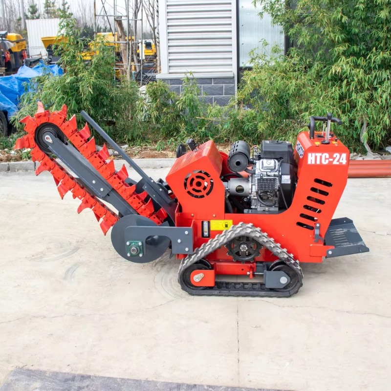 Trencher Machine Small - Trincheira de Esteira de Borracha, Pequena
