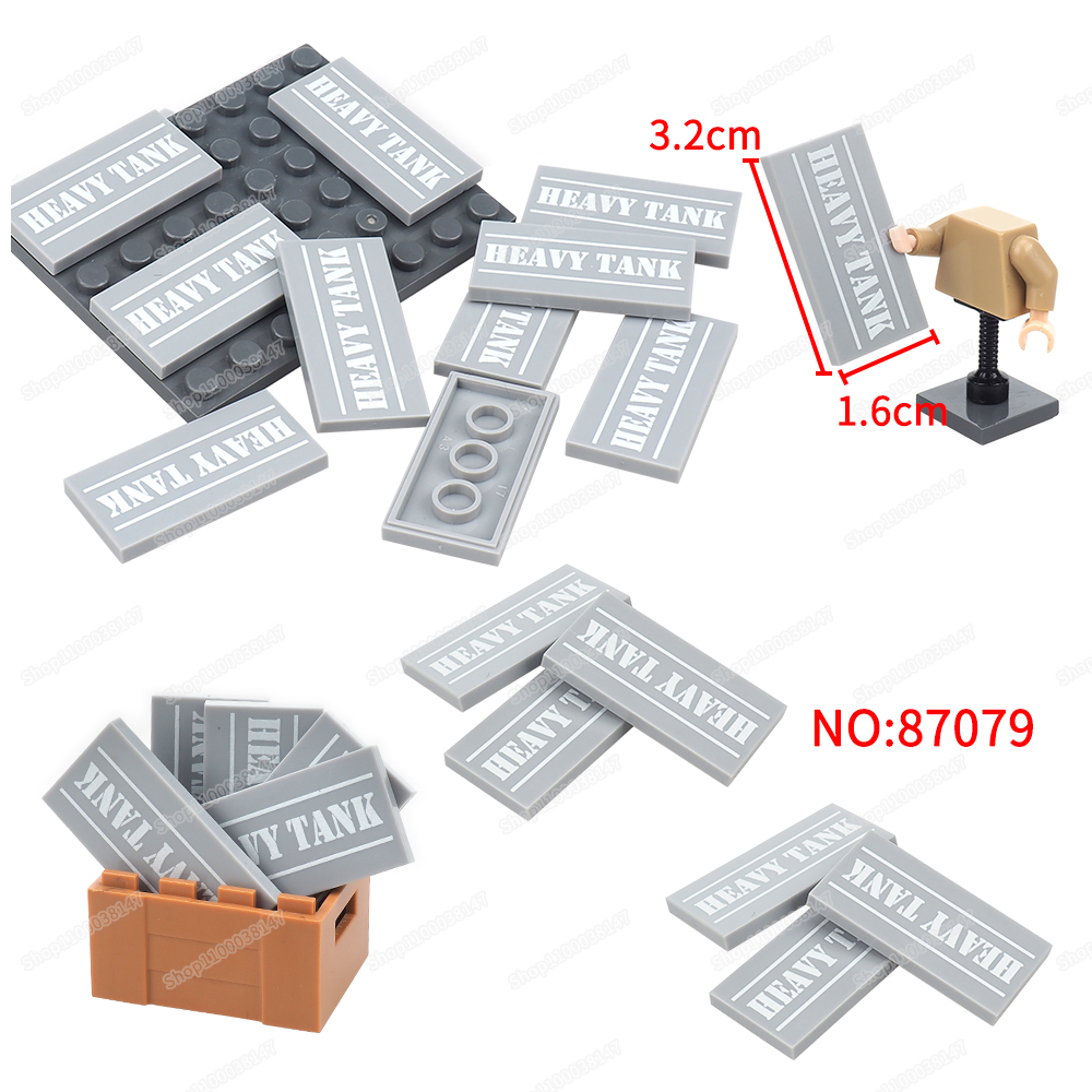 Heavy Equipment Lego - Bloco de construção padrão de tanque