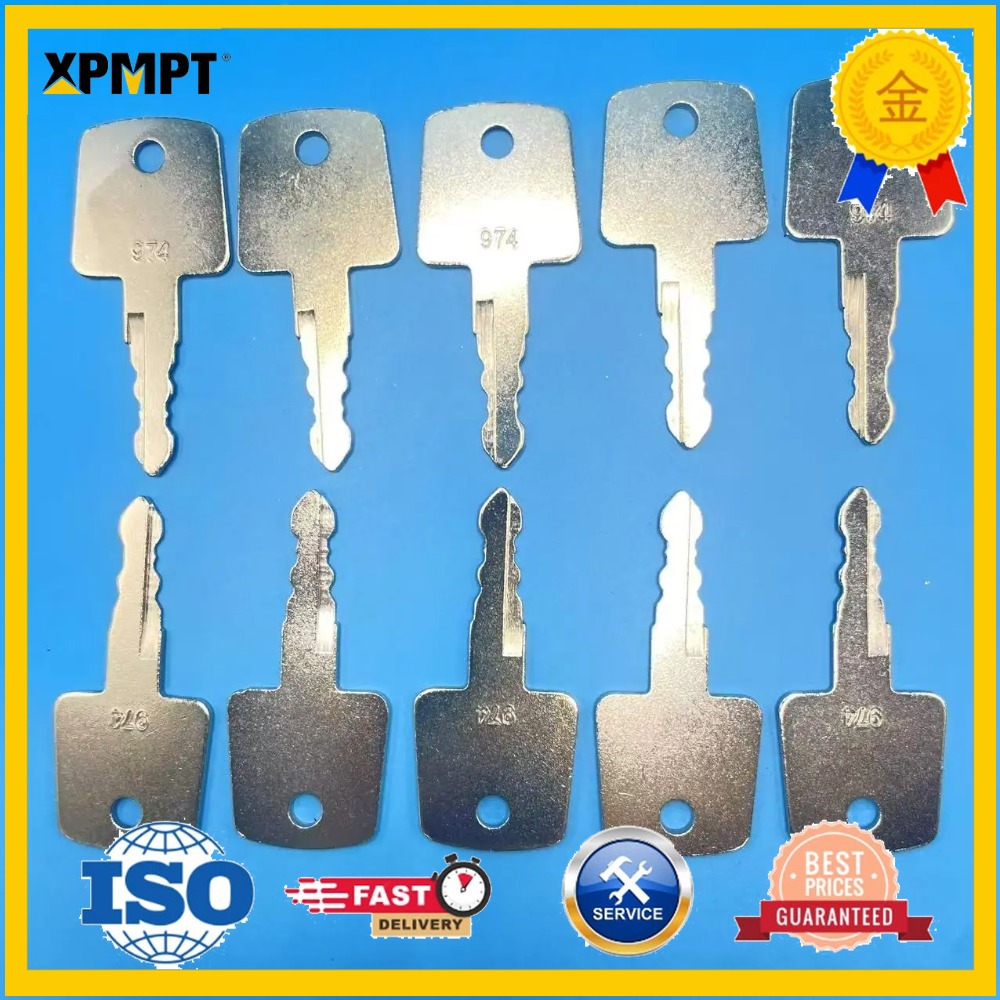 1/5/10 peças Chaves de Ignição - Heavy Equipment Keys avaliação e preço