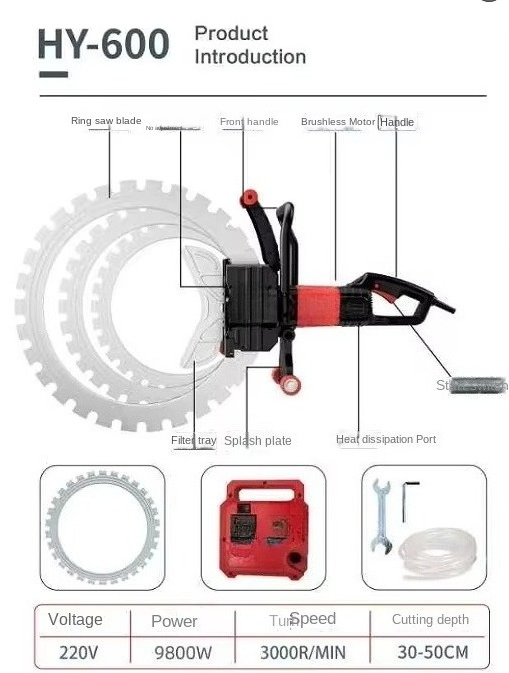 Serra Circular de Alta Frequên - Electric Concrete Cutter avaliação e preço