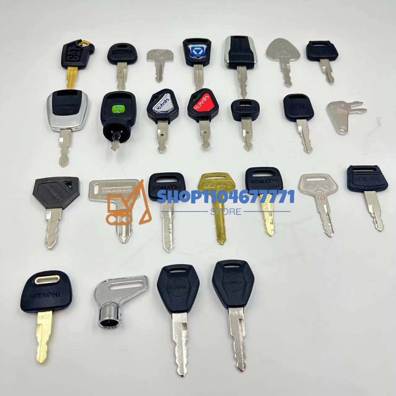 25 peças chaves de escavadeira - Heavy Equipment Keys avaliação e preço
