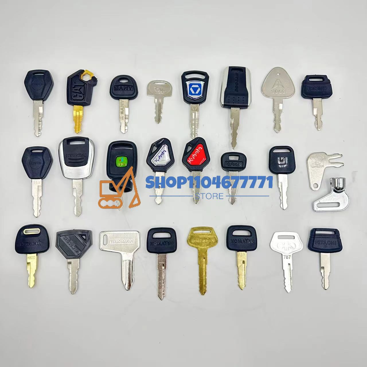 25 peças chaves de escavadeira - Heavy Equipment Keys avaliação e preço