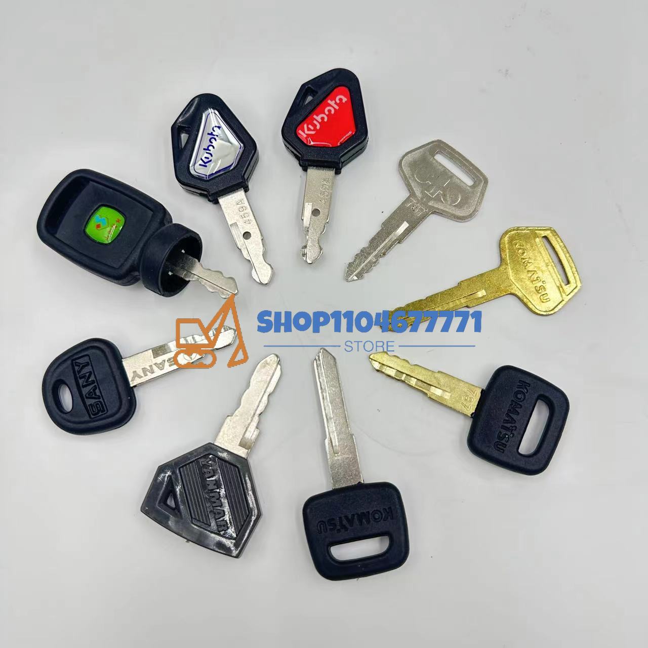 25 peças chaves de escavadeira - Heavy Equipment Keys avaliação e preço