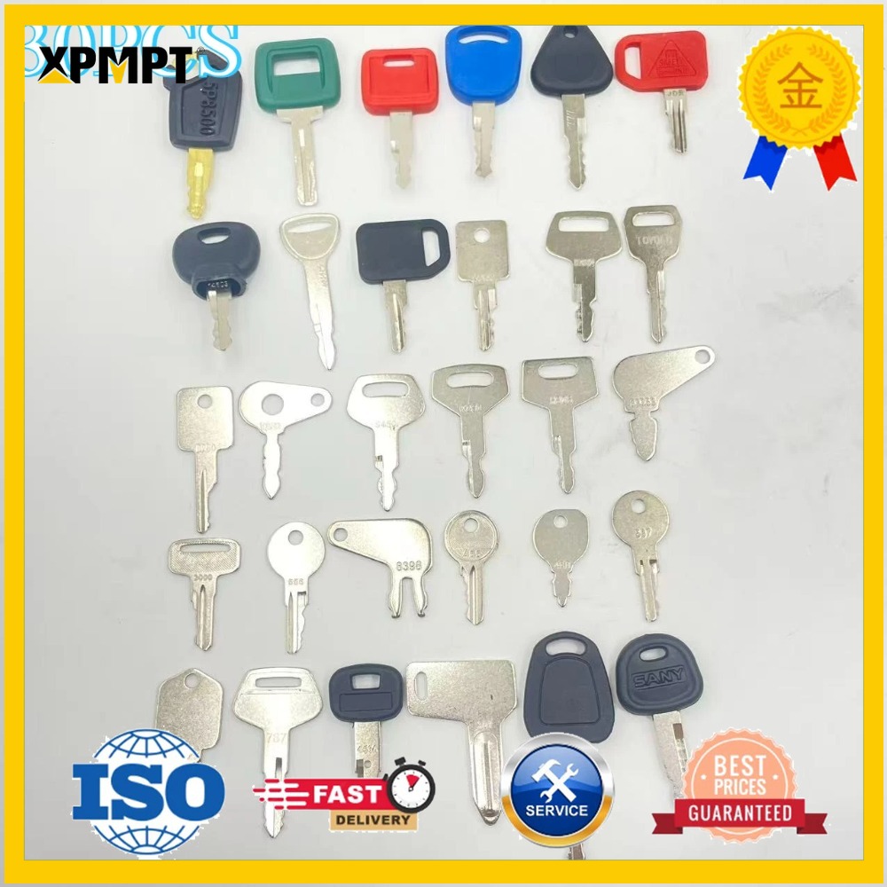 Conjunto de 30 Chaves para Equ - Heavy Equipment Keys avaliação e preço